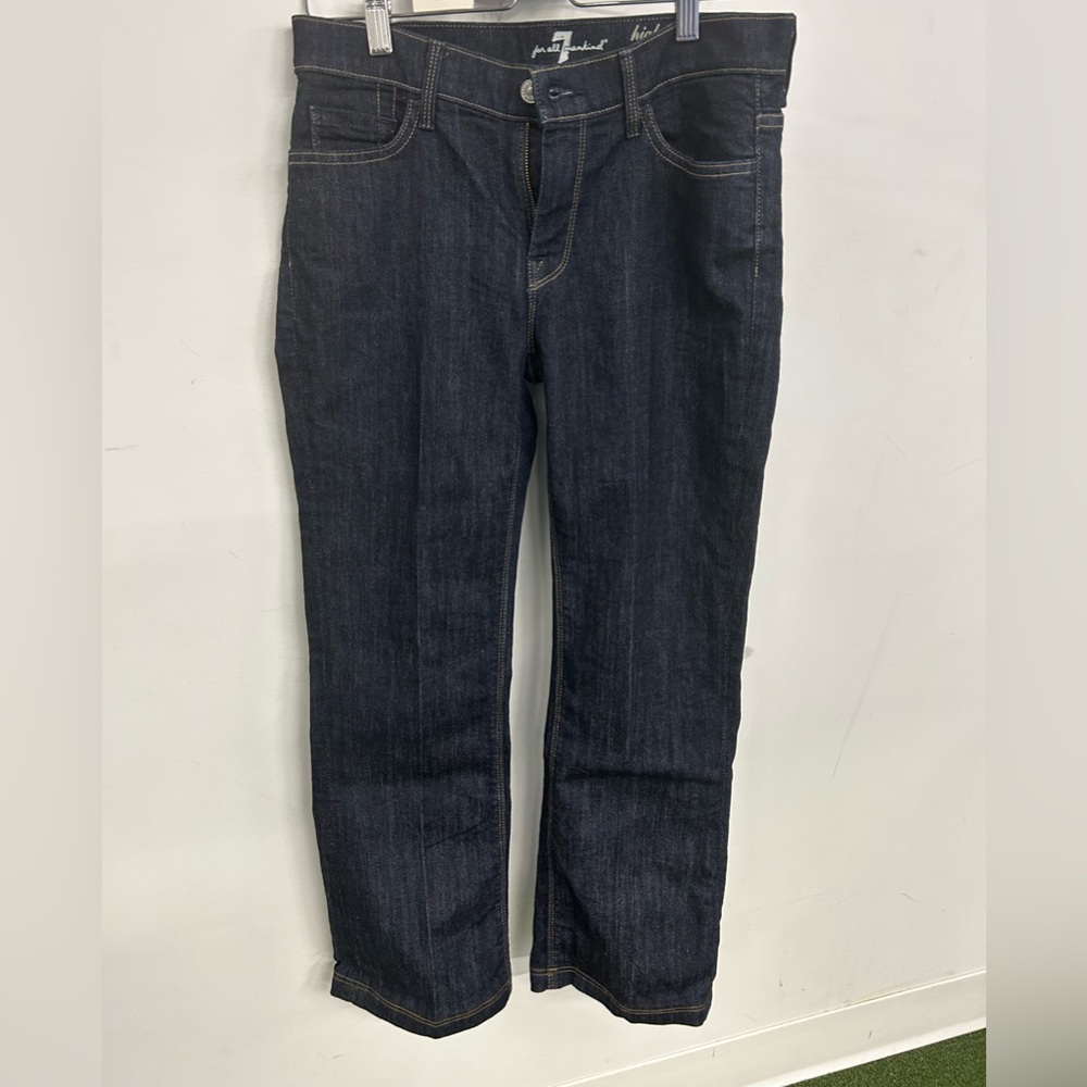 7 for all Mankind high waist boot cut dark wash size 28.